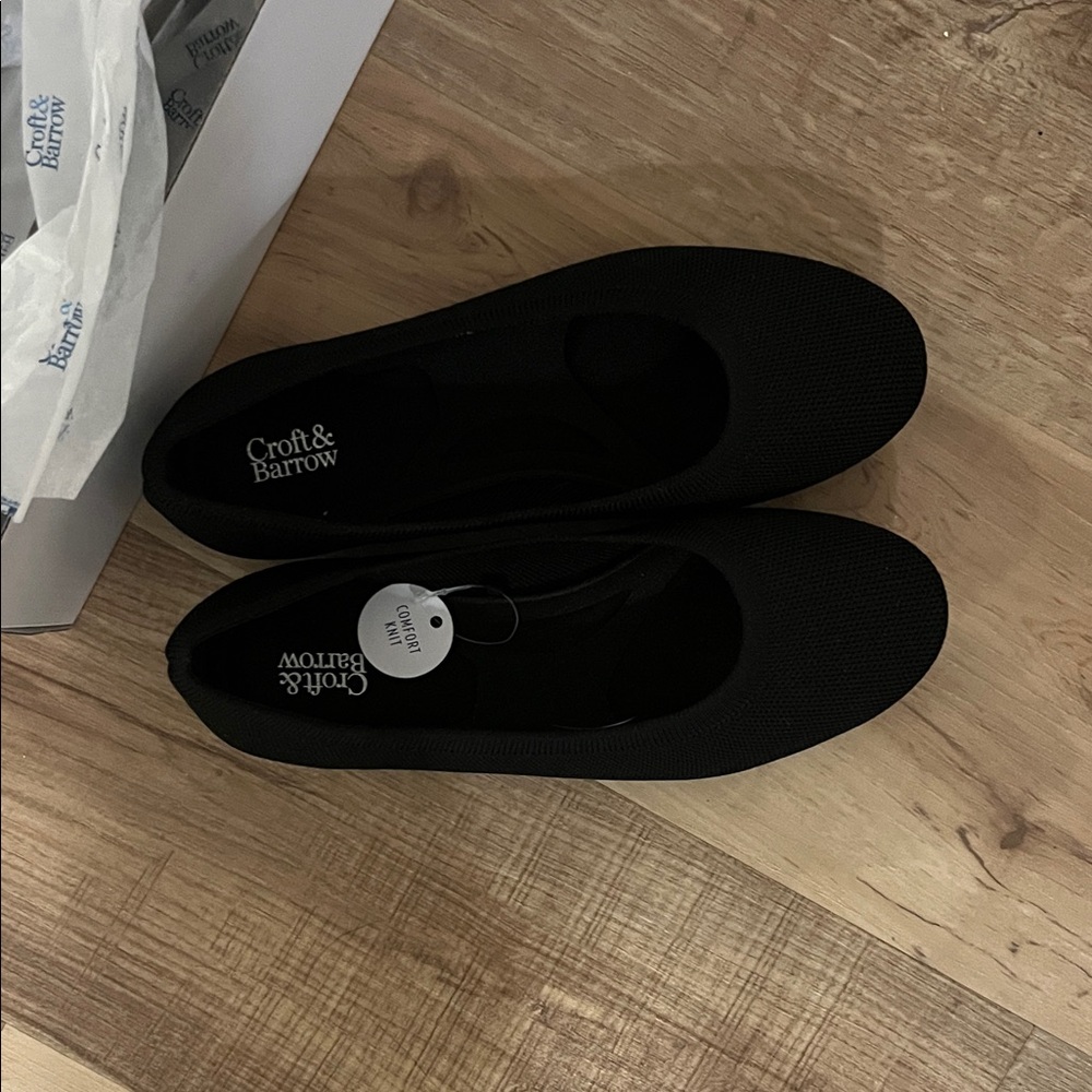 Croft & Barrow Women's Classic Black Flats